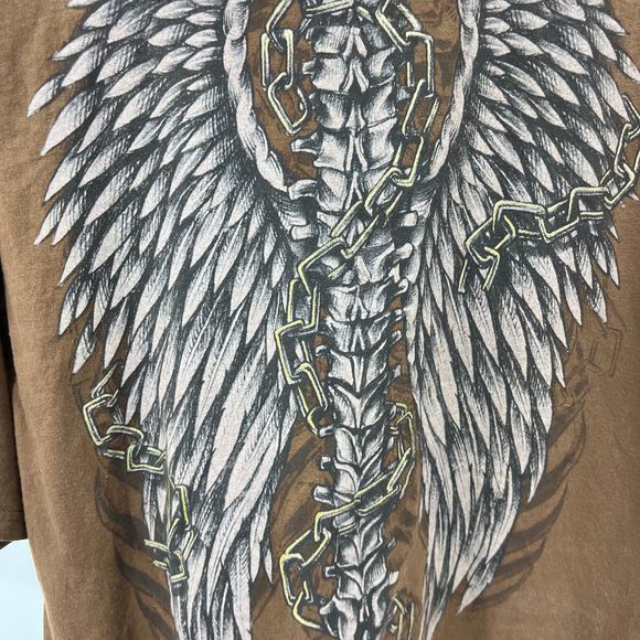 MMA Elite t-shirt XL mens skull bones graphic image vintage Y2K tee - Picture 5 of 5